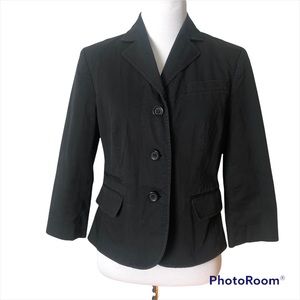 LOFT Black 3/4 Sleeve Blazer Size 4